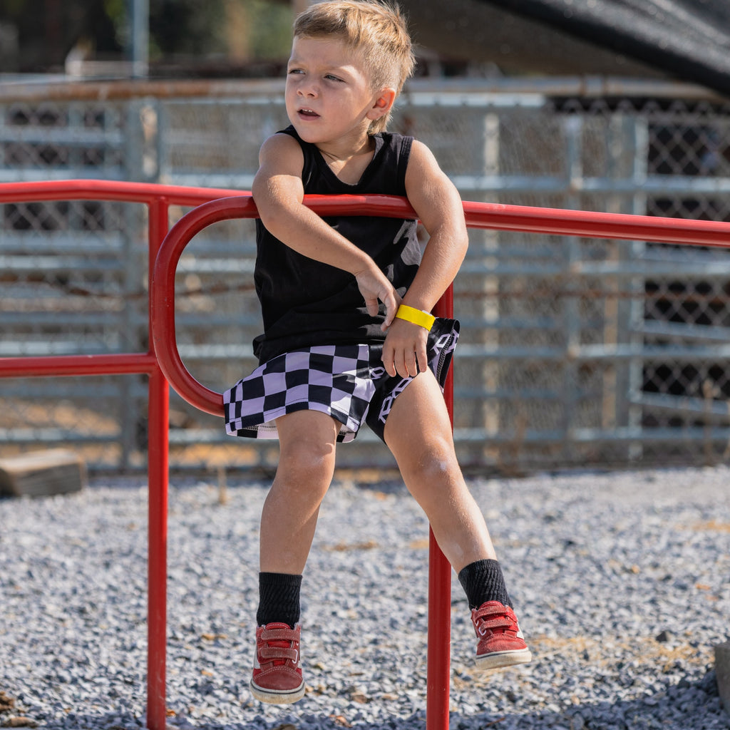 Finish Line Checkered Shorts